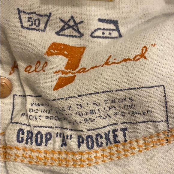 NWOT 7 For All Mankind Crop “A” Pocket Jeans! - Picture 8 of 8